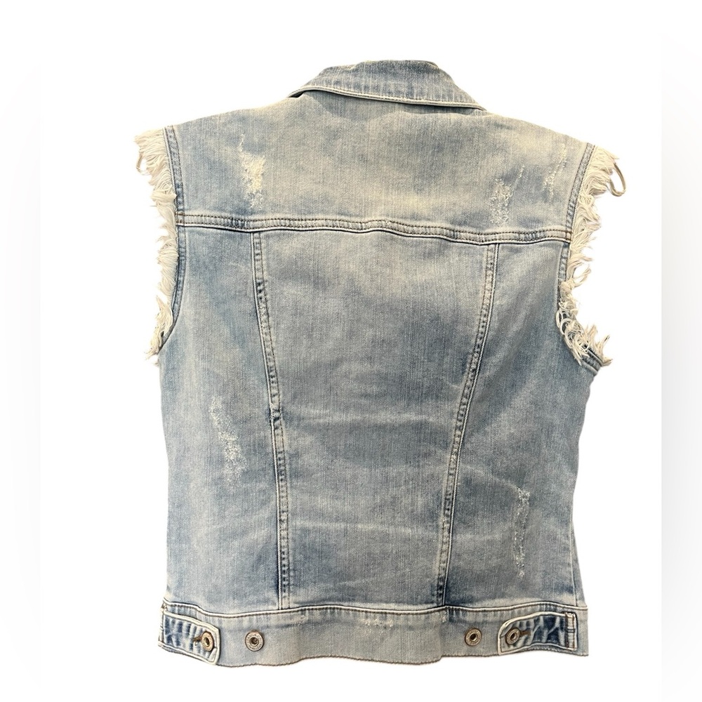 EUC Mavi Jeans Co Sleeveless Jean Jacket/Vest Size M - Picture 4 of 6